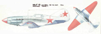 истребитель МиГ-3 рисунок